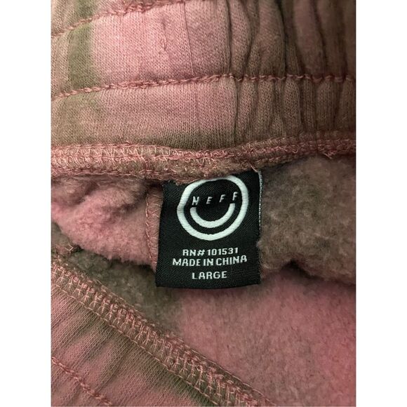Neff Tie Dye Mauve Sweatpants Sz L - Picture 3 of 4